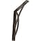 Ekena Millwork Miller Wrought Iron Bracket, (Single center brace), Antiqued Pale Gold 1 1/2"W x 10"D x 12"H BKTM01X10X12SMIAPG - alternate 1